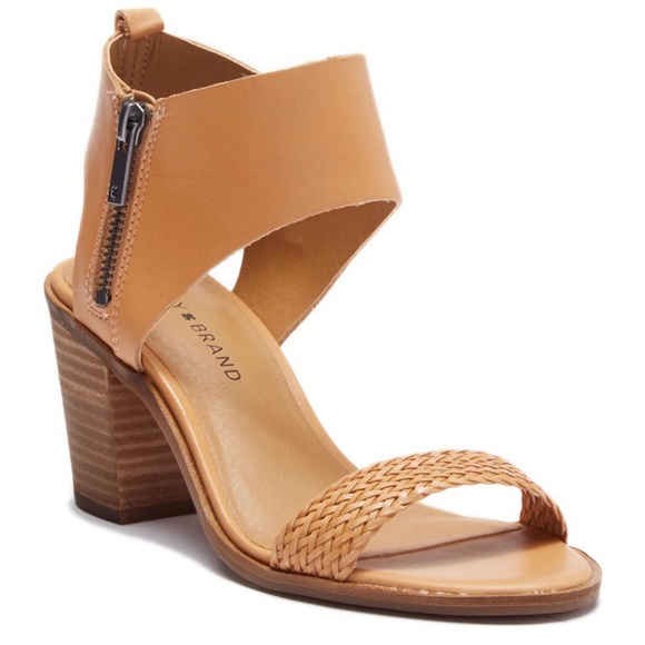 Lucky Brand Shoes - NIB Lucky Brand Kenyyan Ankle Cuff Zip Sandal Buff